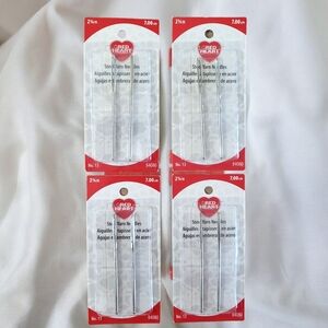 Steel Yarn Needles*New*Red Heart*2.75 inch*Blunt*4 sets of 2*